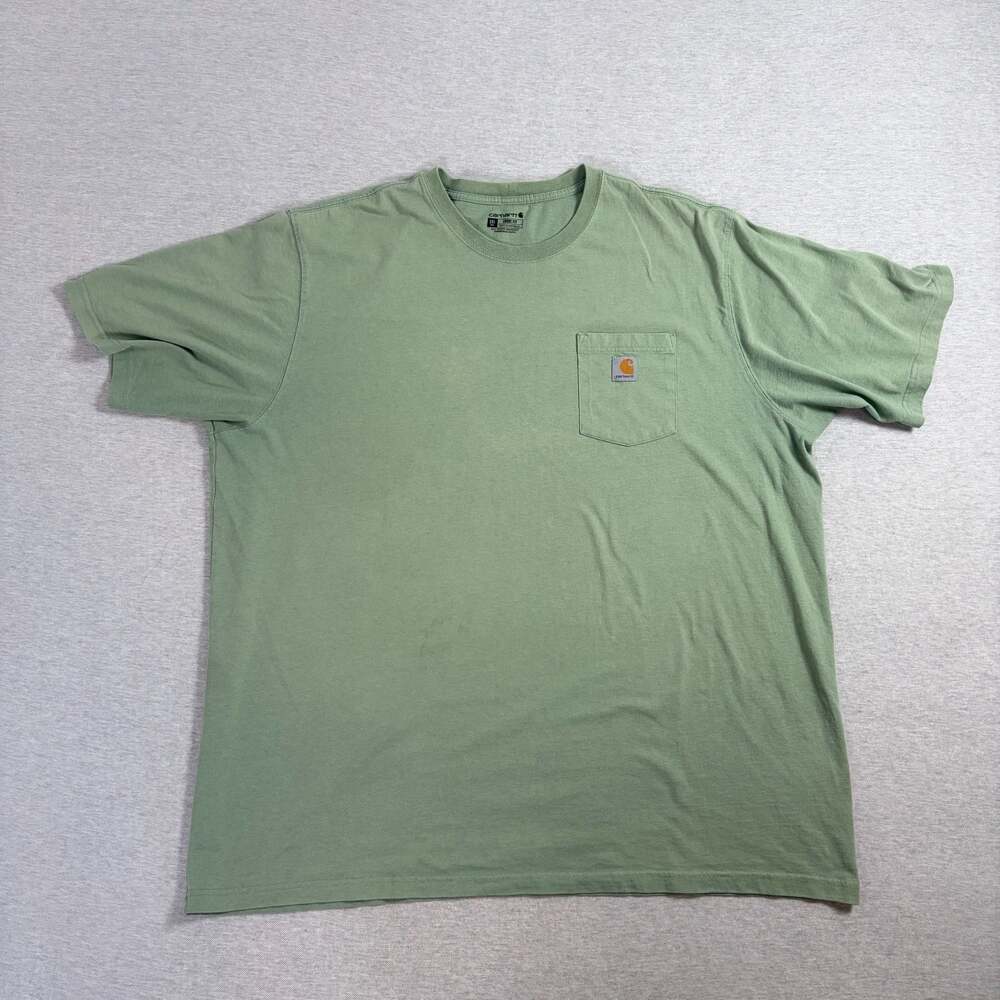 Carhartt Pocket T-Shirt Mens Medium Green Brand New Loose Fit Heavyweight K87